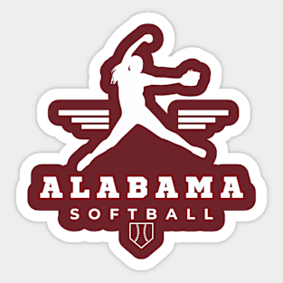 Alabama Crimson Tide Softball Sticker